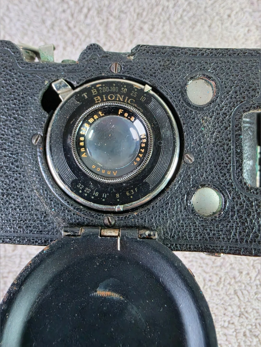 Vintage Ansco V.P. No. 2 Folding Camera in Black - Classic Film Camera